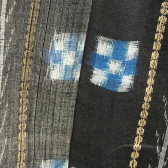 Black with bright blocks and stripes