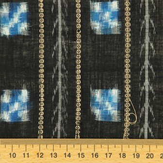 Black with bright blocks and stripes