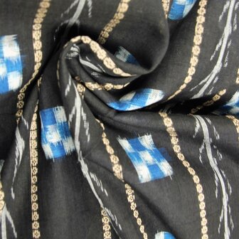 Black with bright blocks and stripes