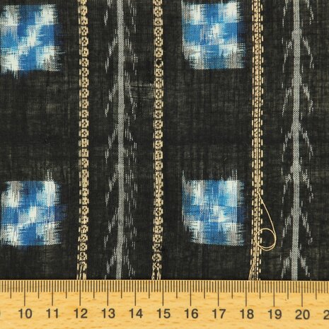 Black with bright blocks and stripes