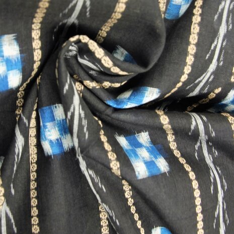 Black with bright blocks and stripes